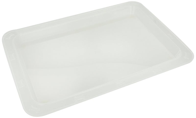 PetRageous 55142 Bone N Up Non-Slip Clear Plastic Dog Feeding Tray 19.125-Inch by 13.125-Inch for Dogs and Cats, White - Image 1
